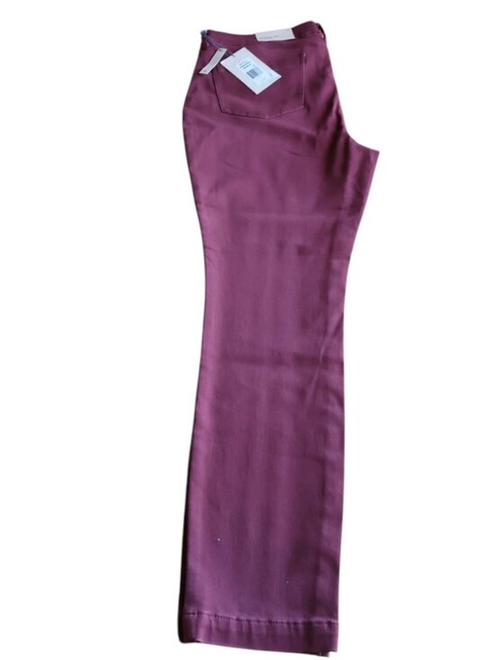 NYDJ Denim - NYDJ Burgundy Skinny Jeans Lift Tuck Size 14 NWT Stretch